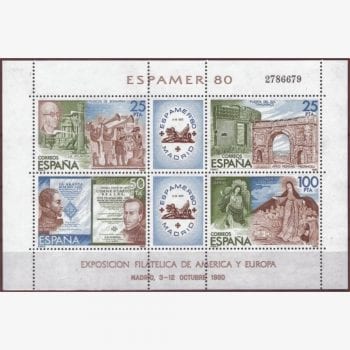 EU11663 | Espanha - Espamer 1980 - Exibição de selos