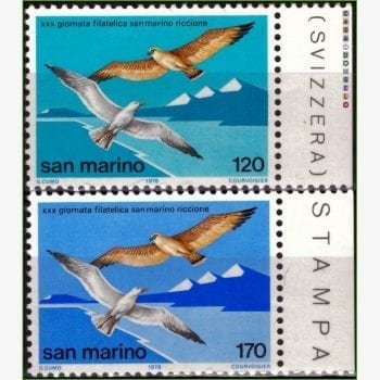 EU12875 | São Marinho - Dia do selo - Aves