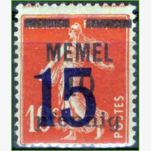EU12910 | Alemanha (Memelgebiet) - Selos França (sobretaxa)