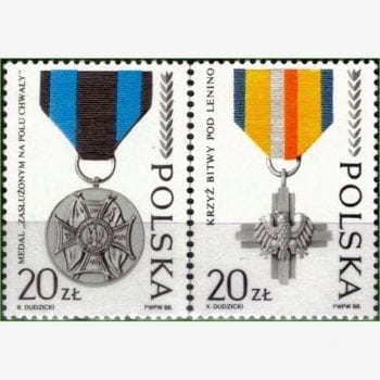 EU13910 | Polônia - Medalhas em homenagem a República da Polônia