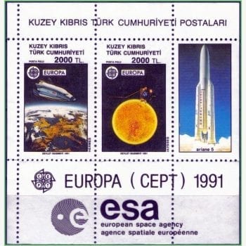 EU13938 | Chipre do Norte - Europa - Astronáutica europeia