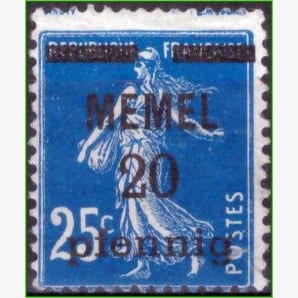 EU14291 | Alemanha (Memelgebiet) - Semeadora com sobretaxa