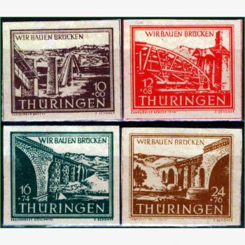 EU15374 | Alemanha (Zona Soviética - Turíngia) - Pontes