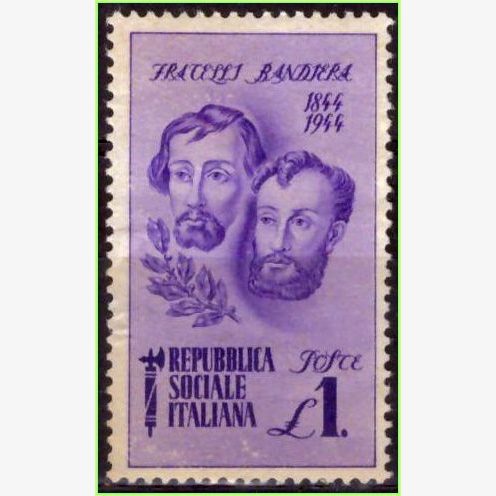 EU16192 | República Social Italiana - Irmãos Bandiera