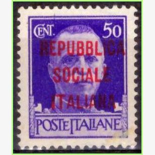 EU16225 | República Social Italiana - Rei Victor Emmanuel III