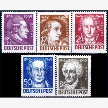 EU17556 | Alemanha (Zona Soviética) - Johann Wolfgang von Goethe - 200 anos de nascimento