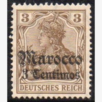 EU5085 | Alemanha (Marrocos) - Germania (sobre-estampa)