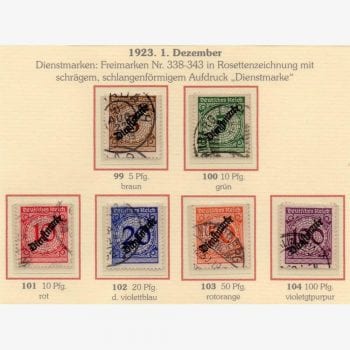 EU5410 | Alemanha (Weimar) - Algarismos - Oficial