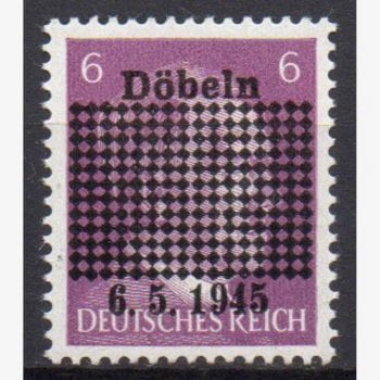 EU6503 | Alemanha (Döbeln) - Selo Reich (sobre-estampa)