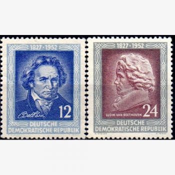 EU8153 | Alemanha (Oriental - DDR) - 125º aniversário da morte de Beethoven