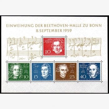 EU8585 | Alemanha (Ocidental) - Compositores alemães