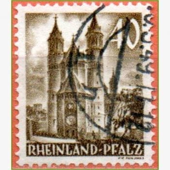 EU9789 | Alemanha (Zona Francesa - Renânia-Palatinado) - Catedral de Worm