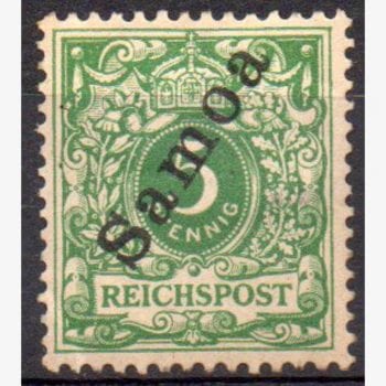 EU9881 | Alemanha (Samoa) - Algarismos (sobre-estampa)