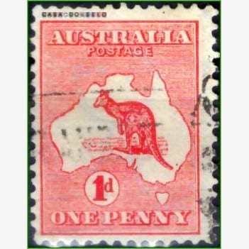 OC12977 | Austrália - Canguru e mapa