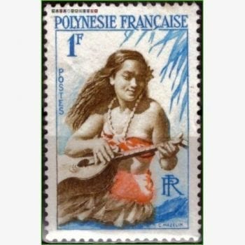 OC12993 | Polinésia Francesa - Garota tocando guitarra