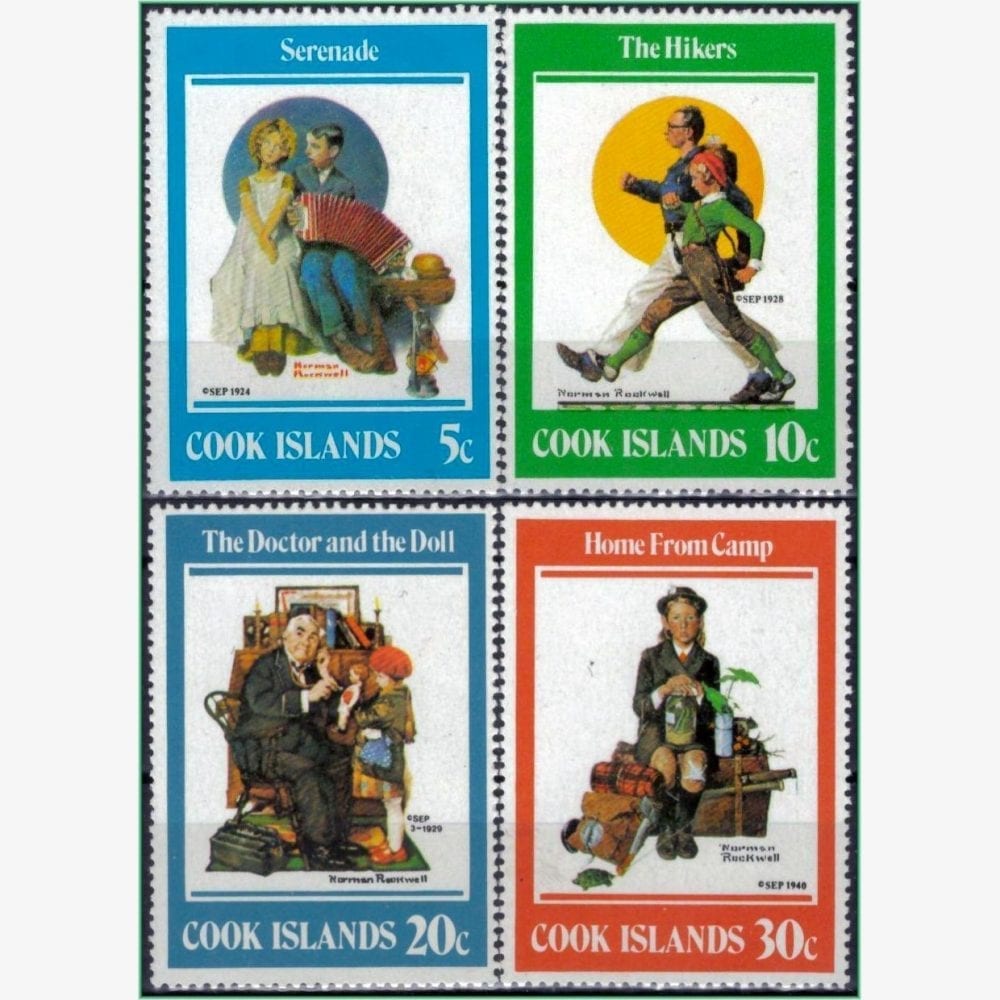 OC13435 | Ilhas Cook - Ilustrações de Norman Rockwell