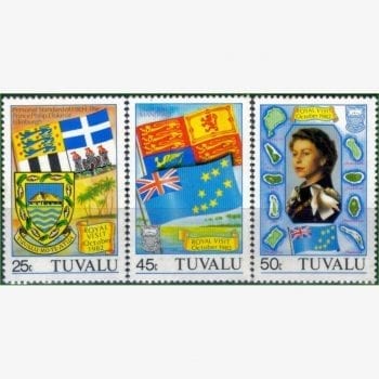 OC13829 | Tuvalu - Visita da Rainha Elizabeth II