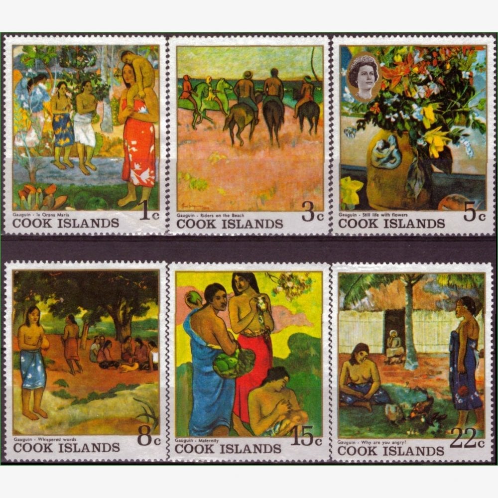 OC14396 | Ilhas Cook - Pinturas de Gauguin
