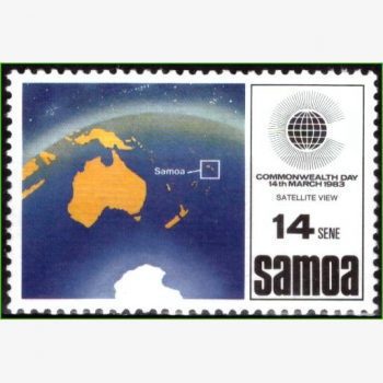 OC14727 | Samoa - Dia da Comunidade - Vista de satélite