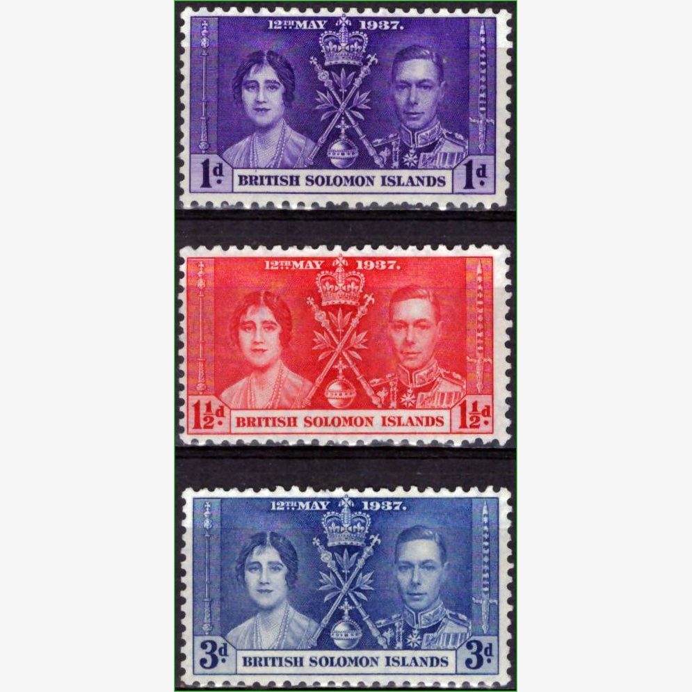 OC15846 | Ilhas Salomão - Coroação - Rei George VI