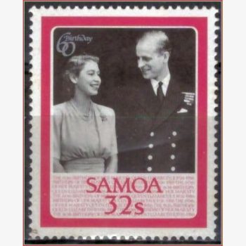 OC16469 | Samoa - Rainha Elizabeth II - 60 anos