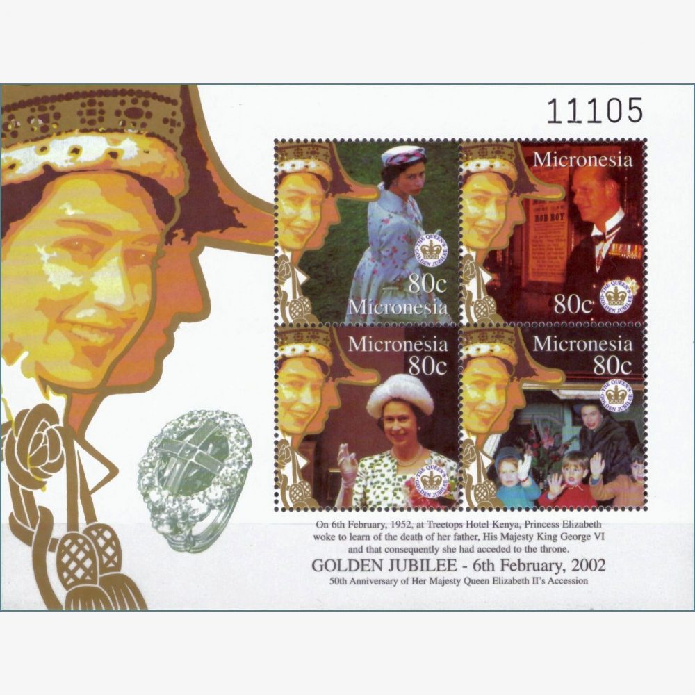 OC17622 | Micronésia - 50 anos do reinado de Elizabeth II