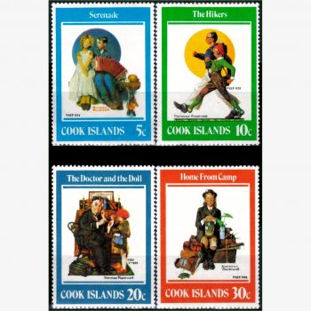 OC18299 | Ilhas Cook - Ilustrações de Norman Rockwell