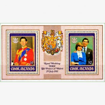 OC18809 | Ilhas Cook - Casamento Real - Charles e Diana