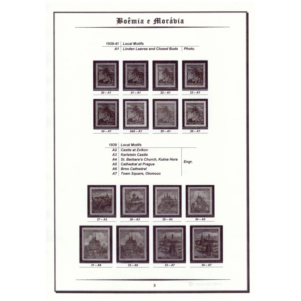 MF18224 | Alemanha - Boêmia e Morávia - Álbum completo para selos